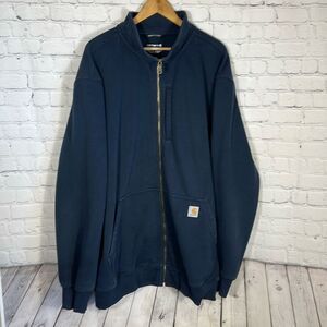 Carhartt Men's Rain Defender Loose Fit Jacket Size 3XL Tall Faded Blue 1004440